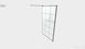 галереи RADAWAY Душевая перегородка Nes Black Walk-in II Frame 90 см. стекло прозрачное 10013090-54-56 - фото 8