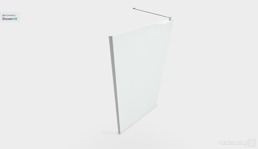 RADAWAY Душевая перегородка Nes Walk-in II 90 см. стекло прозрачное 10013090-01-01