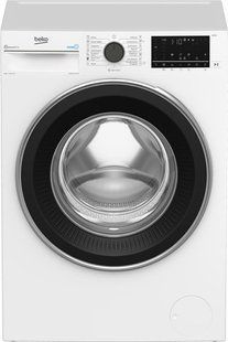 Пральна машина Beko фронтальна, 9кг, 1400, A+++, 55см, дисплей, SMART, пара, інв., білий