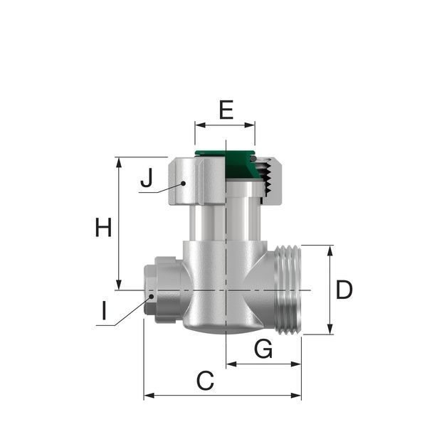 Вузол нижнього підключення Simplex тип D2/50 прямий з байпасом 3/4"BPx3/4"ЗP (однотрубна система)