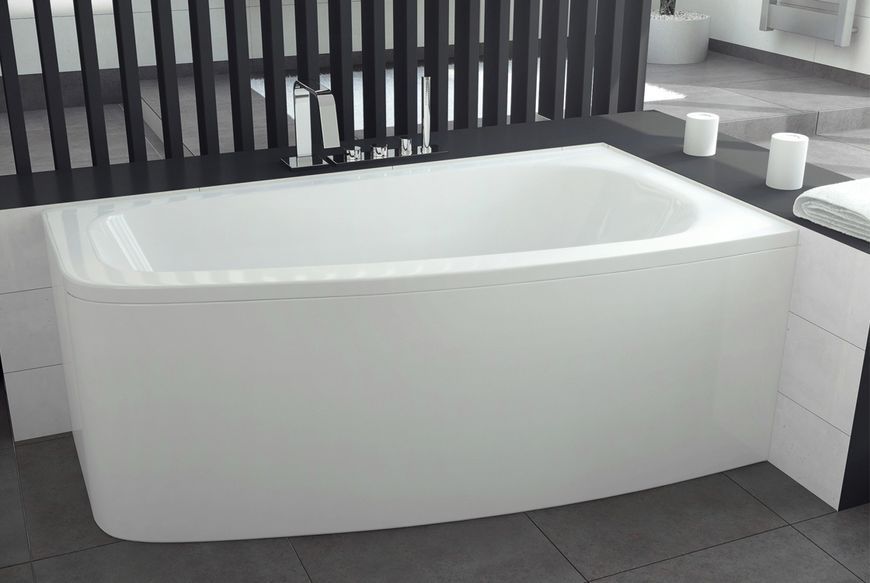 Ванна акрилова LUNA 150х80 Права (соло) без ніг