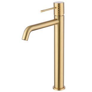 IMEX GENOVA BRUSHED GOLD Змішувач для умивальника високий, матове золото