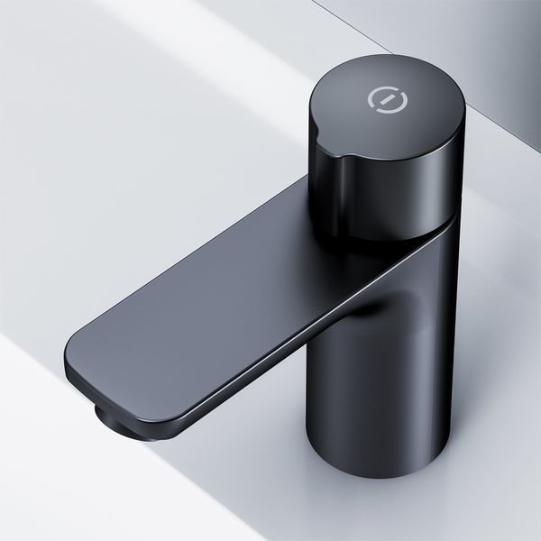Смеситель для умывальника TouchReel, черный