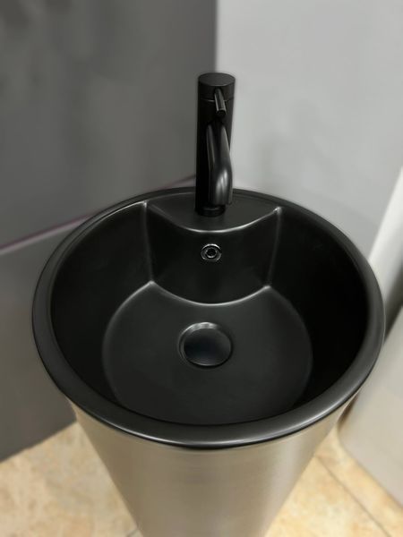 Умивальник (раковина) VBI BOLONIA BLACK MATT напольний