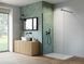галереи RADAWAY Душевая перегородка Nes Black Walk-in II 110 см. стекло прозрачное 10013110-54-01 - фото 2