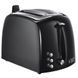 галереї Тостер Russell Hobbs Textures 850Вт, пластик, чорний - фото 2