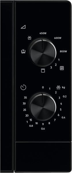 Мікрохвильова піч Electrolux, 20л, мех. керування, 800Вт, гриль, чорний