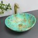 галереї Умивальник (раковина) VBI PARMA MARBLE GREEN MATT накладний - фото 1