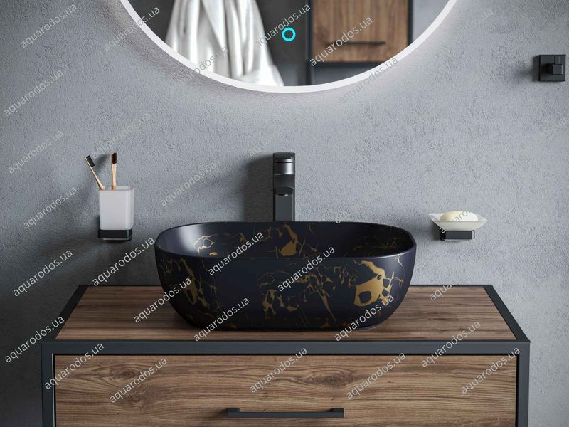 Умивальник Venus Dark Curve Marble