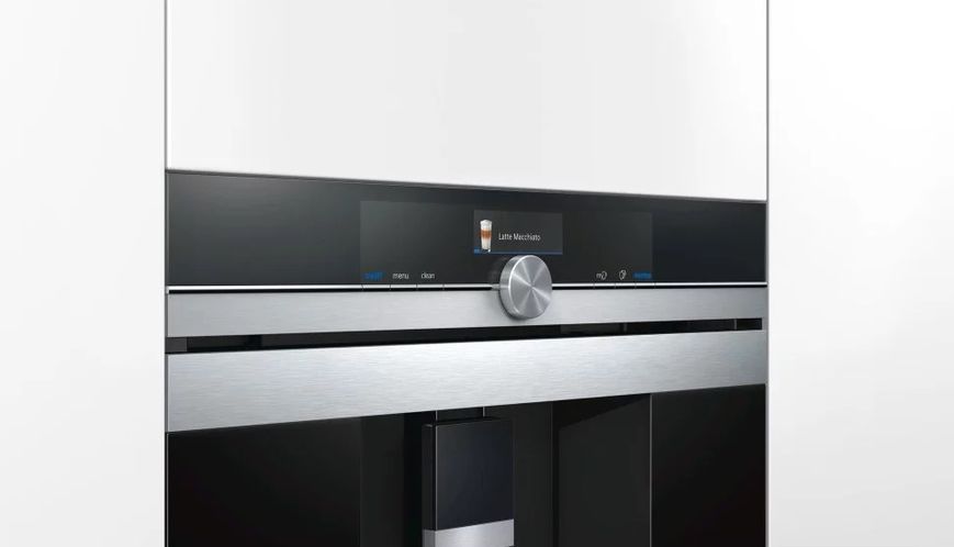 Кавомашина Siemens вбудована, 2.4л, зерно+мелена, автомат.капуч, LED-дисплей, авторецептів -29, чорний